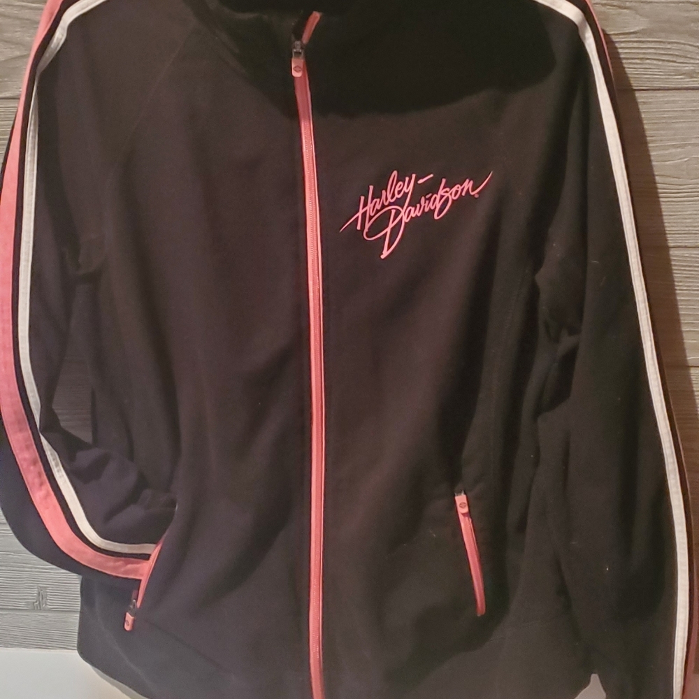 Harley Davidson woman's XL zip up sweatshirt